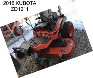 2016 KUBOTA ZD1211