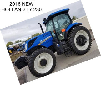 2016 NEW HOLLAND T7.230