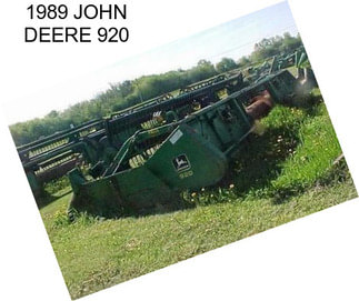 1989 JOHN DEERE 920