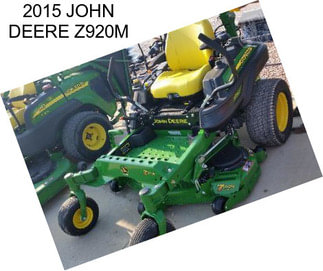 2015 JOHN DEERE Z920M