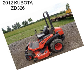 2012 KUBOTA ZD326