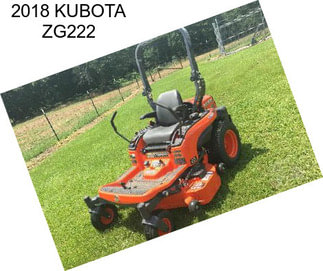 2018 KUBOTA ZG222