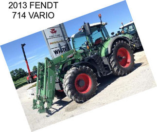 2013 FENDT 714 VARIO