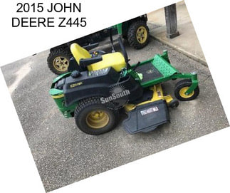 2015 JOHN DEERE Z445