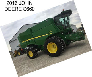 2016 JOHN DEERE S660