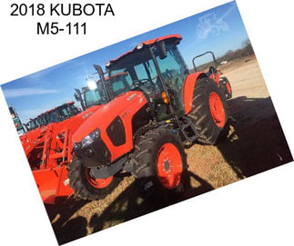 2018 KUBOTA M5-111