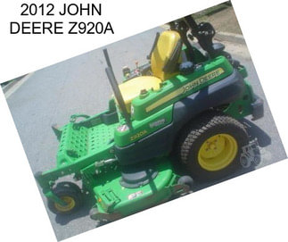 2012 JOHN DEERE Z920A