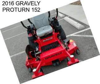 2016 GRAVELY PROTURN 152