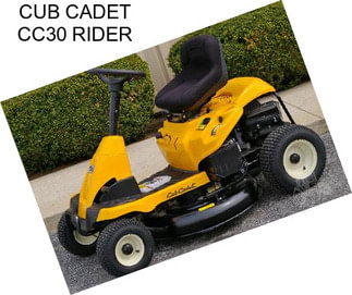 CUB CADET CC30 RIDER