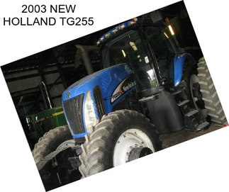 2003 NEW HOLLAND TG255