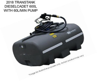 2018 TRANSTANK DIESELCADET 600L WITH 60L/MIN PUMP