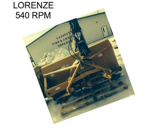 LORENZE 540 RPM