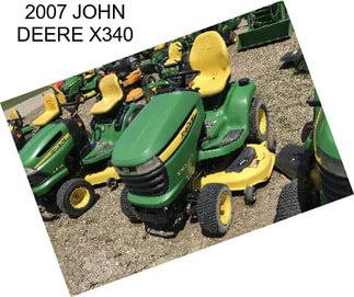 2007 JOHN DEERE X340