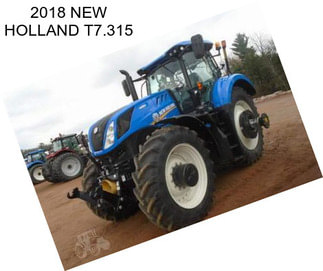 2018 NEW HOLLAND T7.315