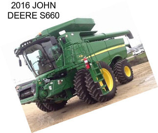 2016 JOHN DEERE S660