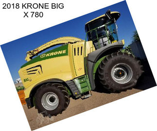 2018 KRONE BIG X 780