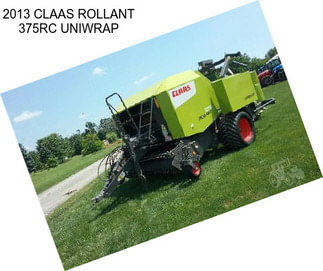 2013 CLAAS ROLLANT 375RC UNIWRAP