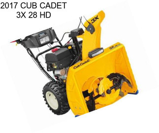 2017 CUB CADET 3X 28 HD