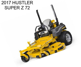 2017 HUSTLER SUPER Z 72