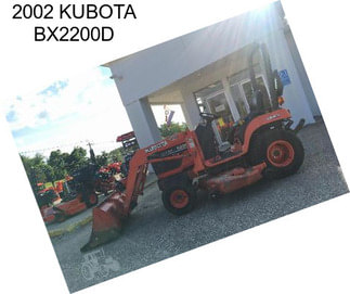 2002 KUBOTA BX2200D
