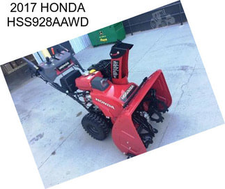 2017 HONDA HSS928AAWD