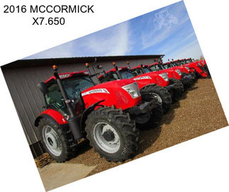 2016 MCCORMICK X7.650