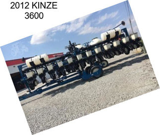 2012 KINZE 3600