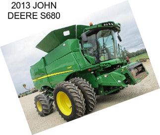 2013 JOHN DEERE S680