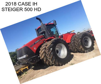 2018 CASE IH STEIGER 500 HD
