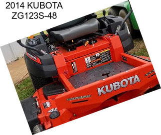 2014 KUBOTA ZG123S-48