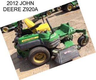 2012 JOHN DEERE Z920A