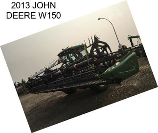 2013 JOHN DEERE W150