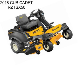 2018 CUB CADET RZTSX50