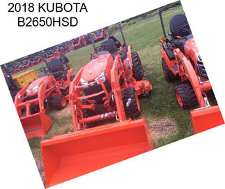 2018 KUBOTA B2650HSD