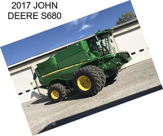 2017 JOHN DEERE S680