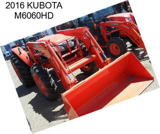 2016 KUBOTA M6060HD