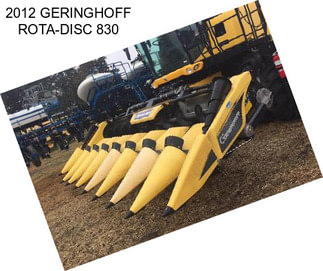 2012 GERINGHOFF ROTA-DISC 830