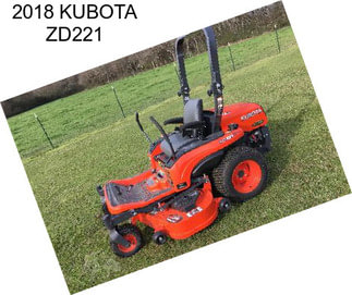 2018 KUBOTA ZD221