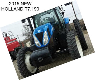 2015 NEW HOLLAND T7.190
