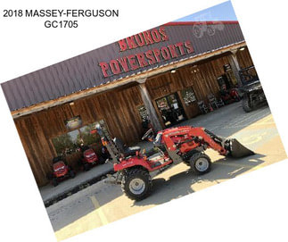 2018 MASSEY-FERGUSON GC1705