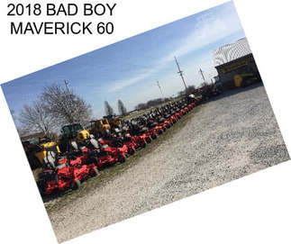 2018 BAD BOY MAVERICK 60