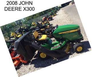 2008 JOHN DEERE X300