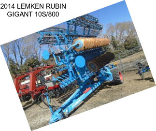 2014 LEMKEN RUBIN GIGANT 10S/800