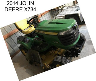 2014 JOHN DEERE X734