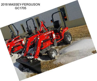 2018 MASSEY-FERGUSON GC1705