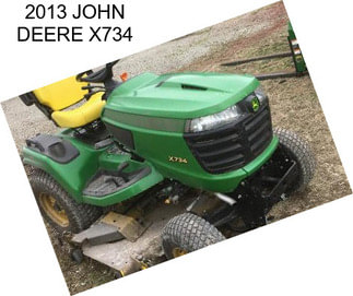 2013 JOHN DEERE X734