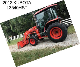 2012 KUBOTA L3540HST