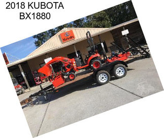 2018 KUBOTA BX1880