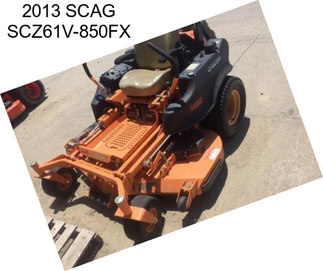 2013 SCAG SCZ61V-850FX