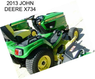 2013 JOHN DEERE X734